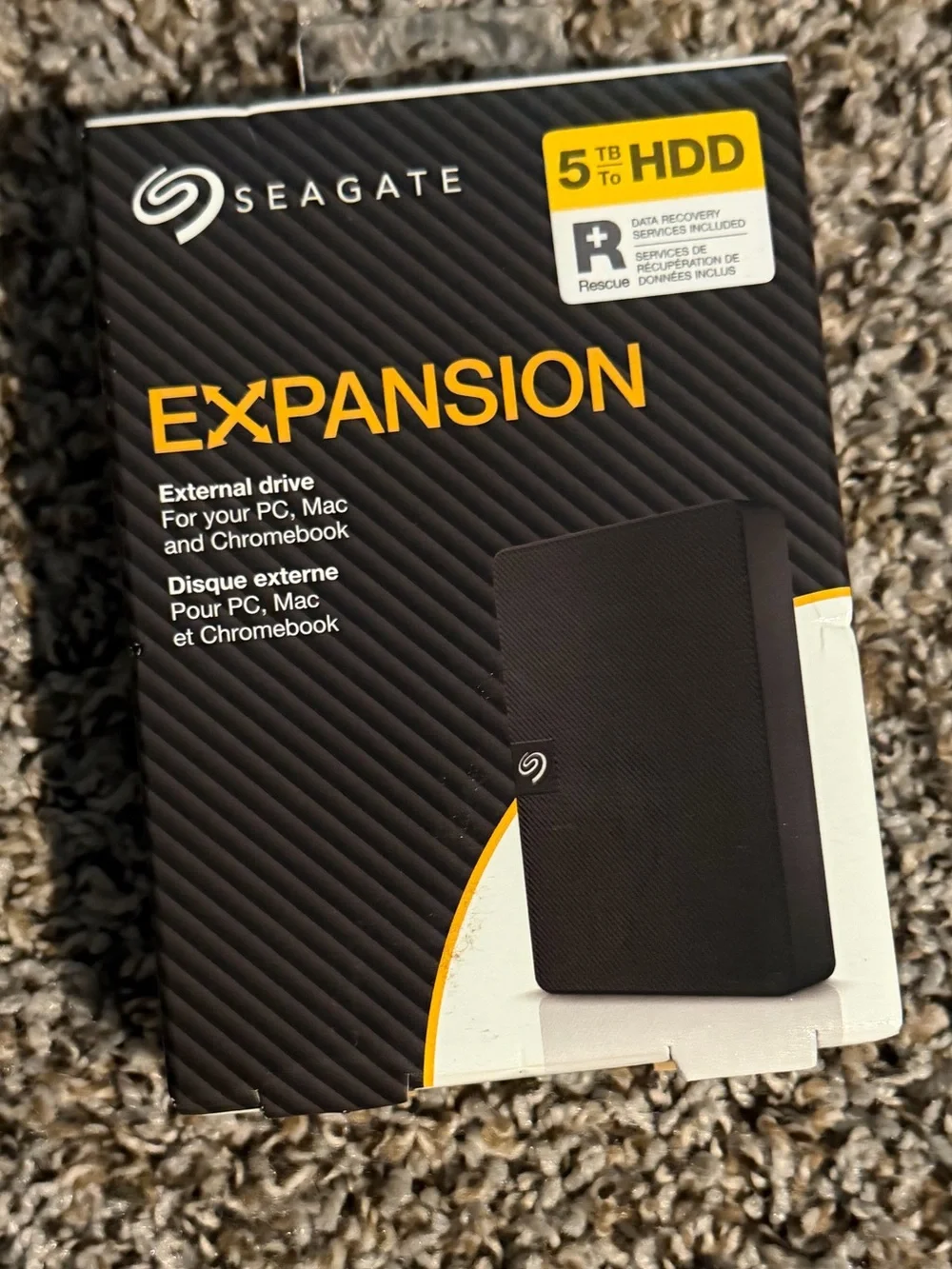 Seagate Expansion 5TB External Hard Drive - Black